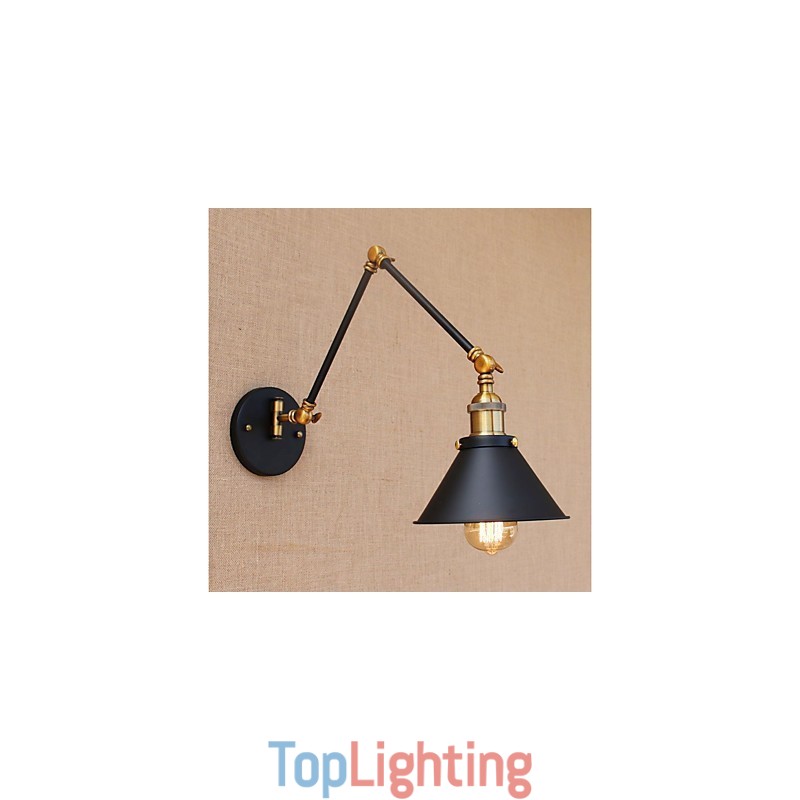 Vintage Country Electroplated Feature for Mini Style Swing Arm Eye Protection Downlight Swing Arm Lights