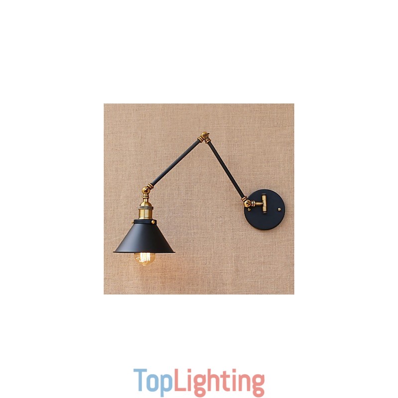 Vintage Country Electroplated Feature for Mini Style Swing Arm Eye Protection Downlight Swing Arm Lights