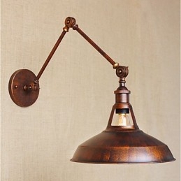 Long arm Half rusty Industrial Retro Nostalgic Retractable Folding Wall Sconces Wall Light