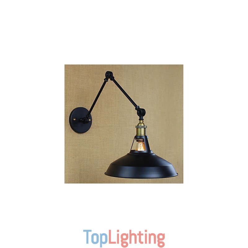 Long arm Half rusty Industrial Retro Nostalgic Retractable Folding Wall Sconces Wall Light
