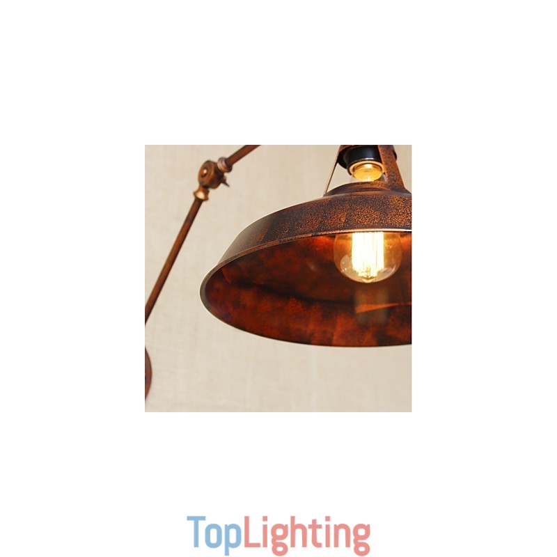 Long arm Half rusty Industrial Retro Nostalgic Retractable Folding Wall Sconces Wall Light