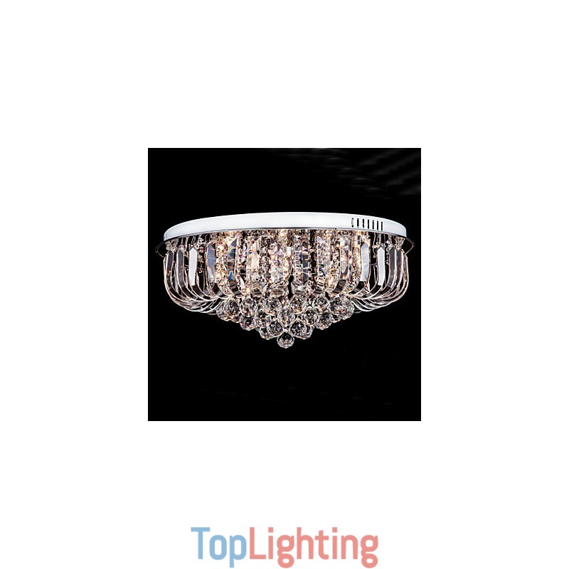 Flush Mount Crystal Traditional Classic Metal