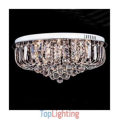 Flush Mount Crystal Traditional Classic Metal Flush Mount Crystal Traditional Classic Metal