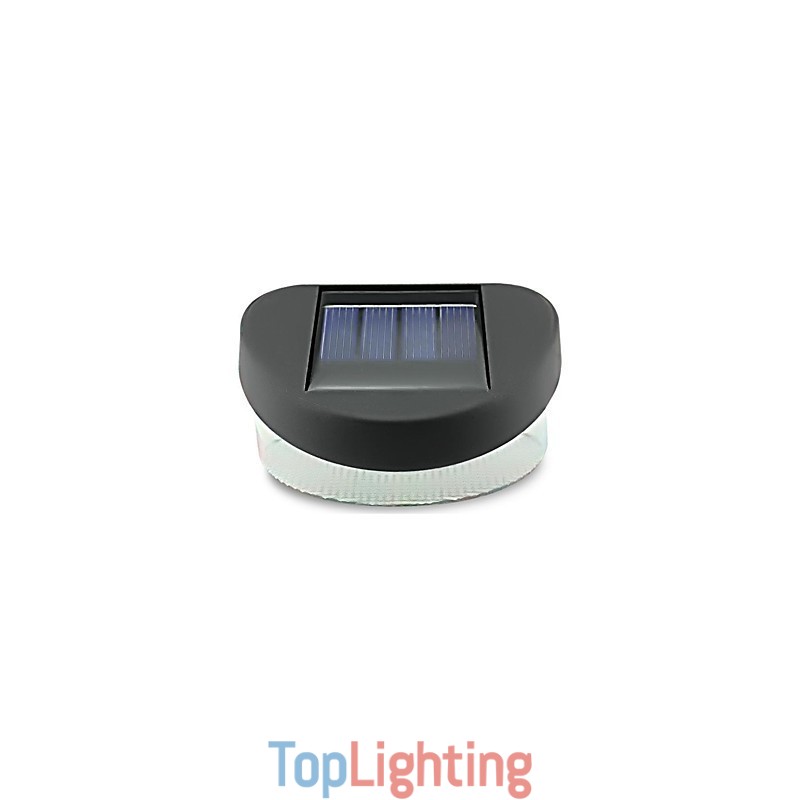 White Light Solar Light Path Wall Landscape Mount Garden Fence Light