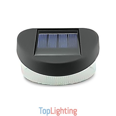 White Light Solar Light Path Wall Landscape Mount Garden Fence Light