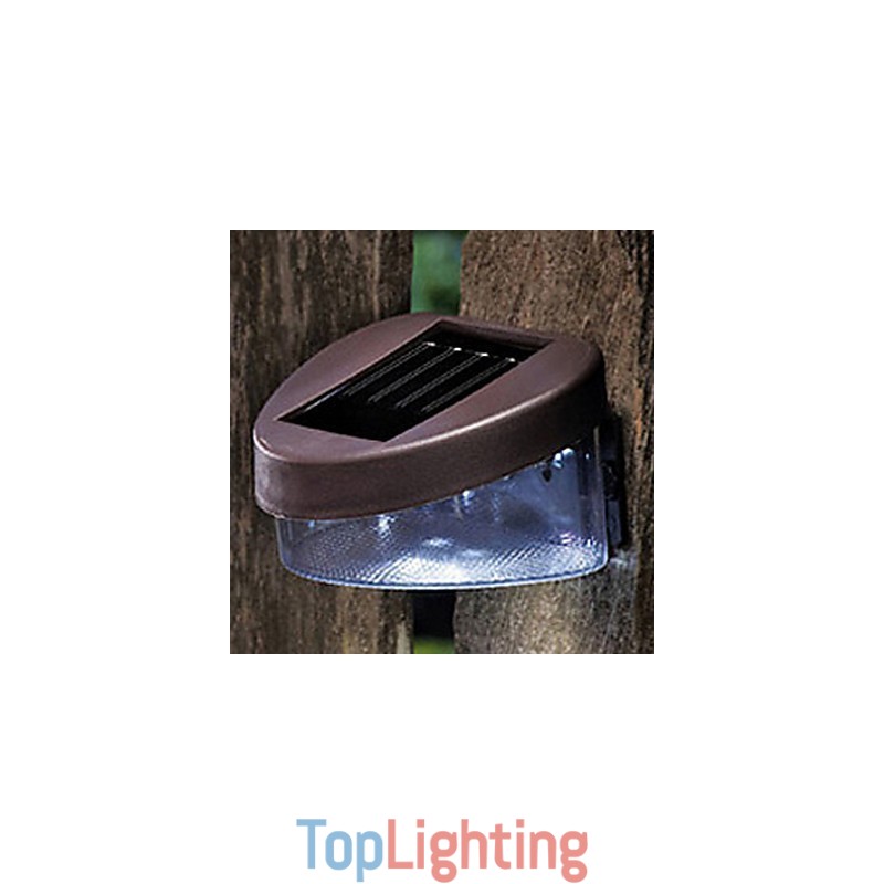 White Light Solar Light Path Wall Landscape Mount Garden Fence Light