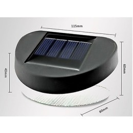 White Light Solar Light Path Wall Landscape Mount Garden Fence Light