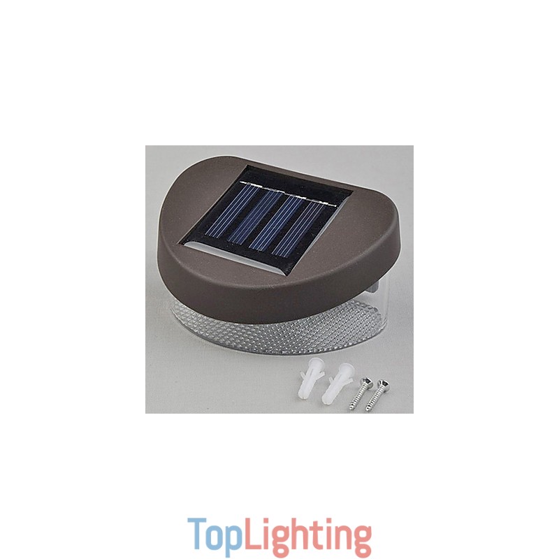 White Light Solar Light Path Wall Landscape Mount Garden Fence Light