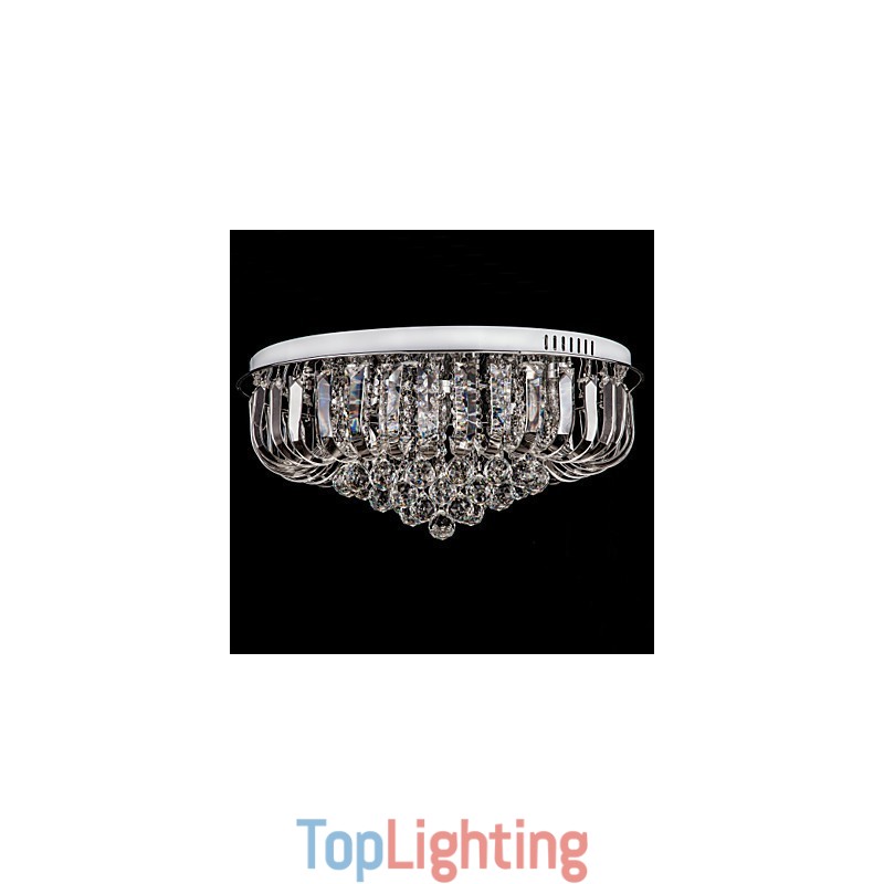 Flush Mount Crystal Traditional Classic Metal