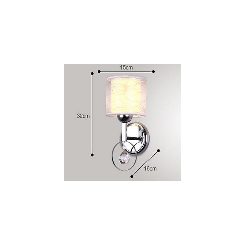 Crystal Modern Contemporary Electroplated Feature Uplight Wall Sconces Wall Light