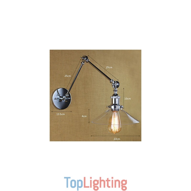 Vintage Country Retro Electroplate Feature for Mini Style Swing Arm Ambient Light Swing