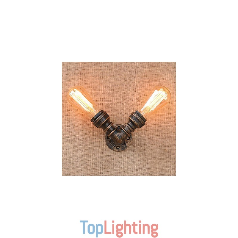 Nostalgia Simple Water Pipe Decorative Small Wall Lamp Wall Light