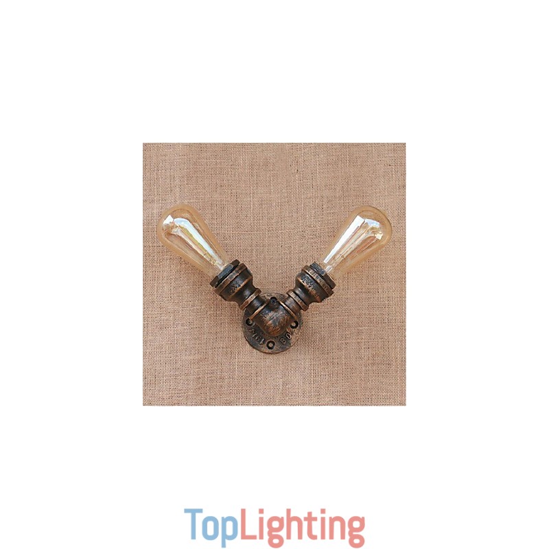Nostalgia Simple Water Pipe Decorative Small Wall Lamp Wall Light