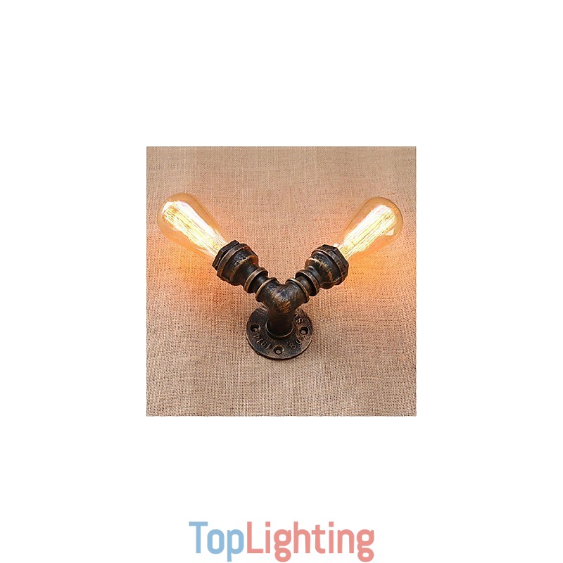 Nostalgia Simple Water Pipe Decorative Small Wall Lamp Wall Light