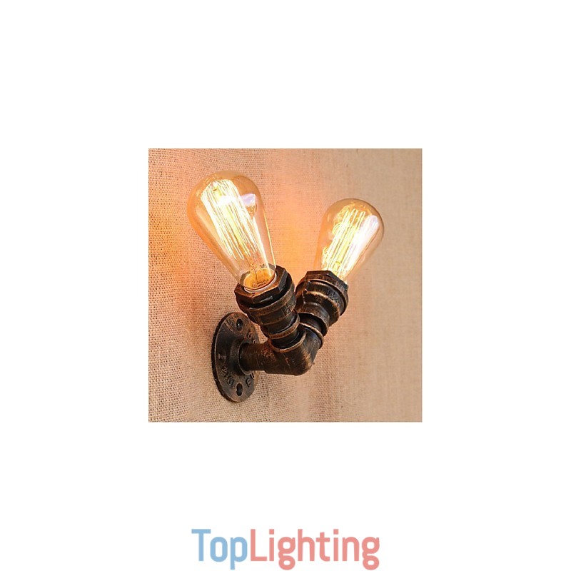 Nostalgia Simple Water Pipe Decorative Small Wall Lamp Wall Light