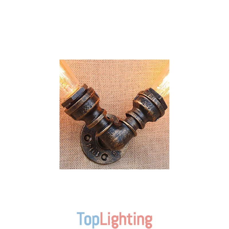 Nostalgia Simple Water Pipe Decorative Small Wall Lamp Wall Light