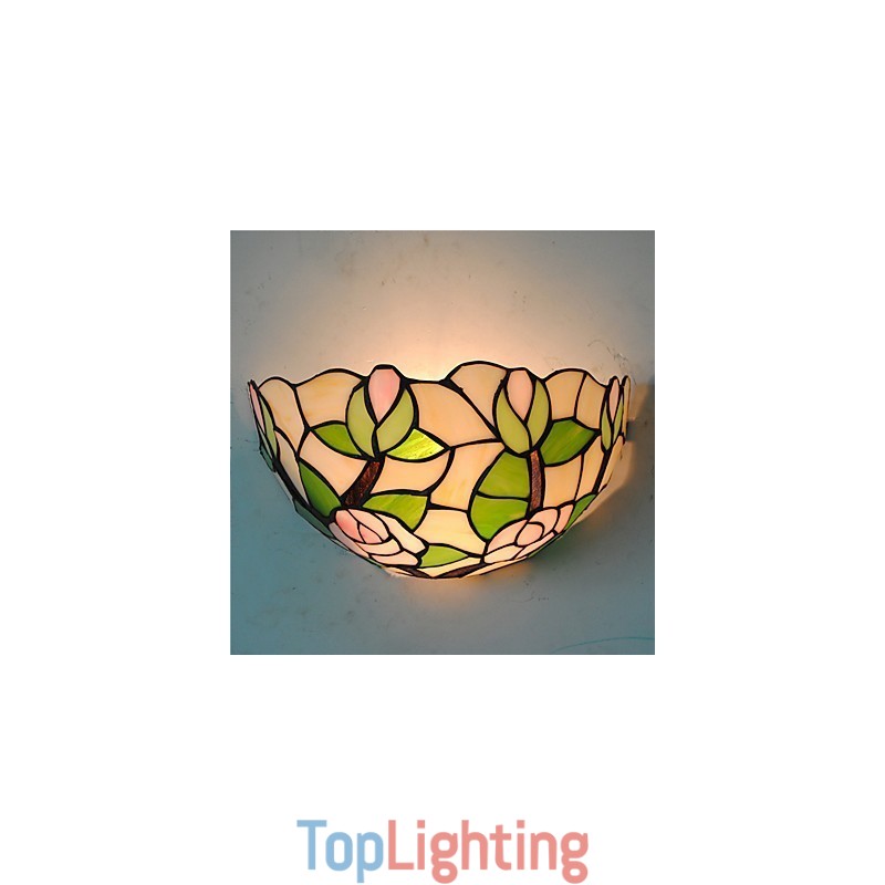 Retro Country Wall Lights Glass Shade Living Room Bedroom Restaurant Cafe Bar Wall Sconces