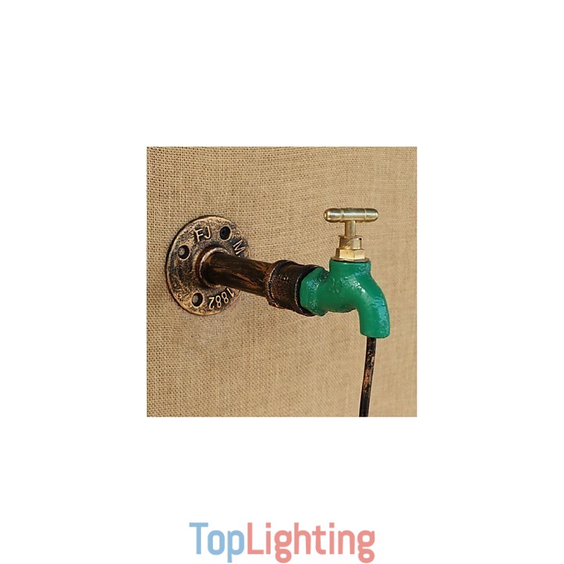 Edison Retro Decorative Water Pipe Wine Bottle Wall lamp Wall Light