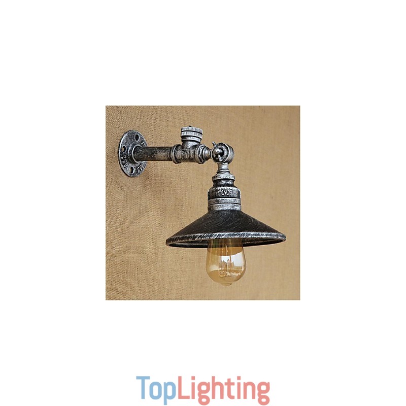 Rustic Lodge Painting Feature for Ambient Light Wall Sconces Wall Light Silver