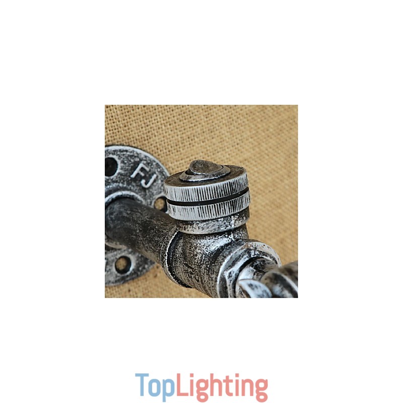 Rustic Lodge Painting Feature for Ambient Light Wall Sconces Wall Light Silver