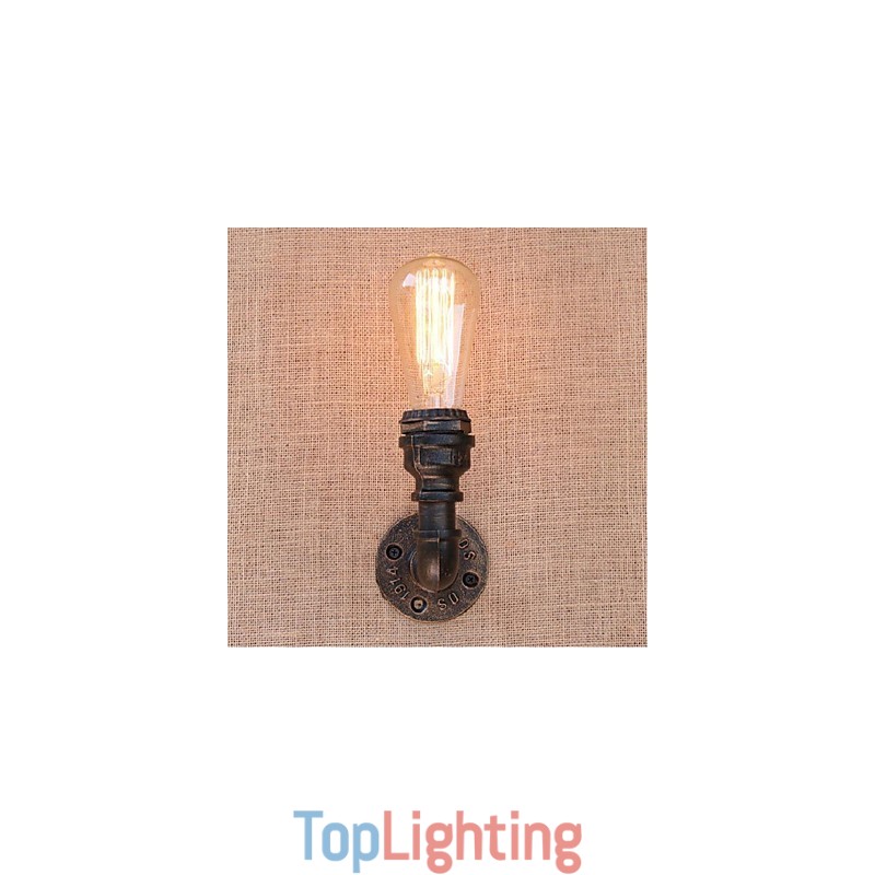 Nostalgia Simple Water Pipe Decorative Small Wall Lamp Wall Light