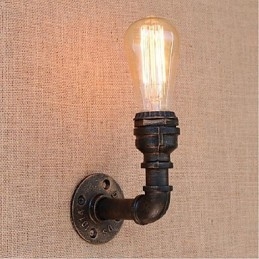 Nostalgia Simple Water Pipe Decorative Small Wall Lamp Wall Light