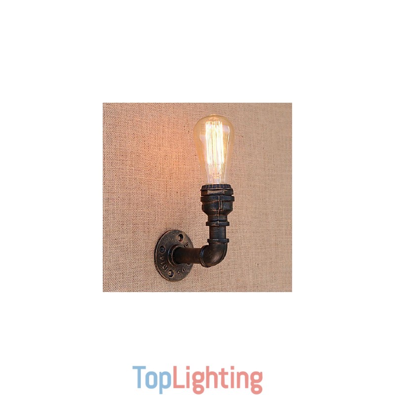 Nostalgia Simple Water Pipe Decorative Small Wall Lamp Wall Light