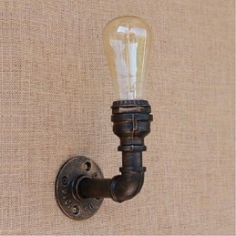 Nostalgia Simple Water Pipe Decorative Small Wall Lamp Wall Light