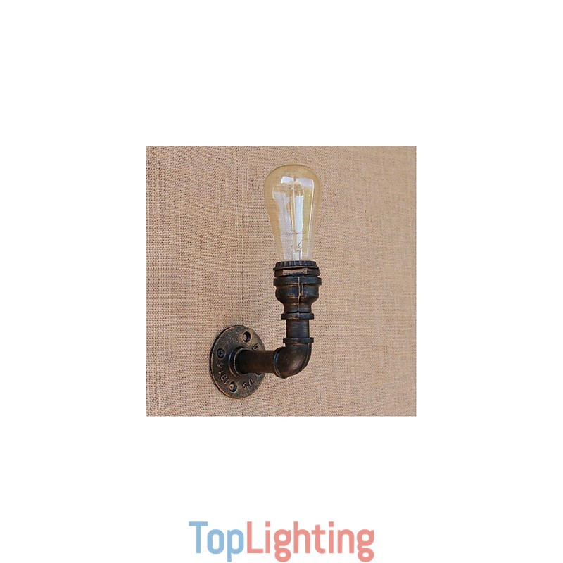 Nostalgia Simple Water Pipe Decorative Small Wall Lamp Wall Light