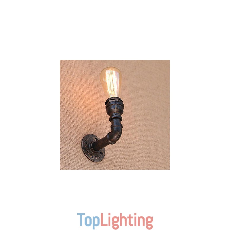 Nostalgia Simple Water Pipe Decorative Small Wall Lamp Wall Light
