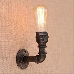 Nostalgia Simple Water Pipe Decorative Small Wall Lamp Wall Light