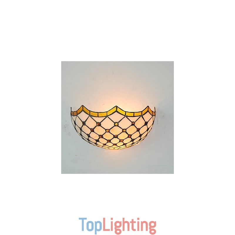 Retro Country Wall Lights Glass Shade Living Room Bedroom Restaurant Cafe Bar Wall Sconces