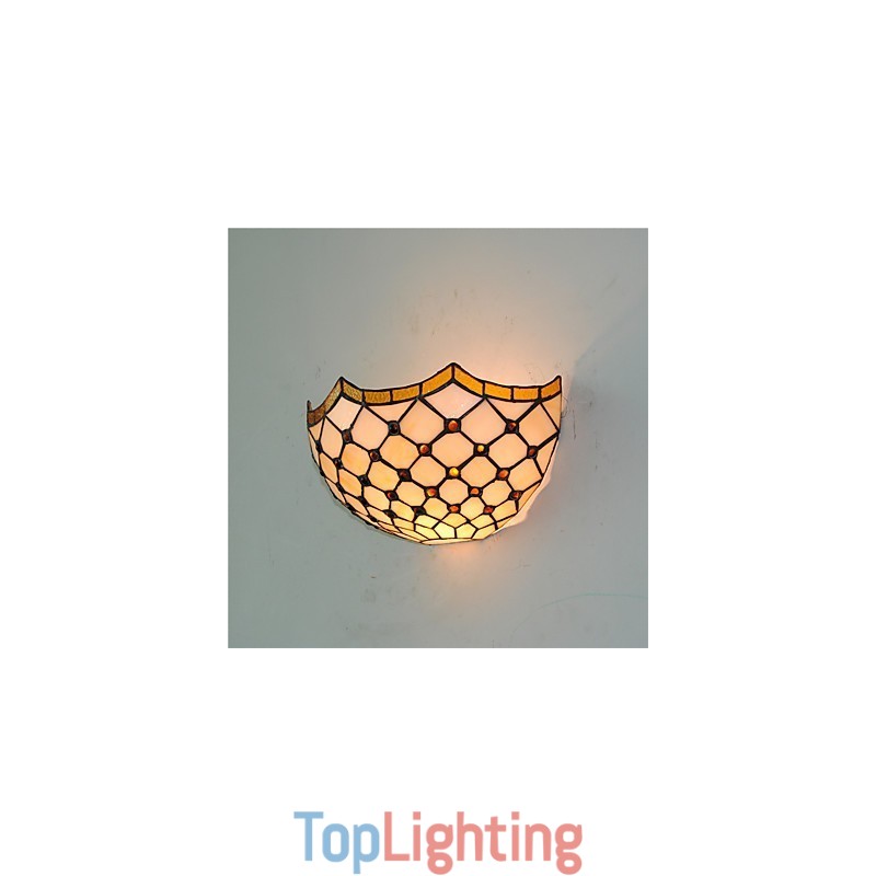 Retro Country Wall Lights Glass Shade Living Room Bedroom Restaurant Cafe Bar Wall Sconces