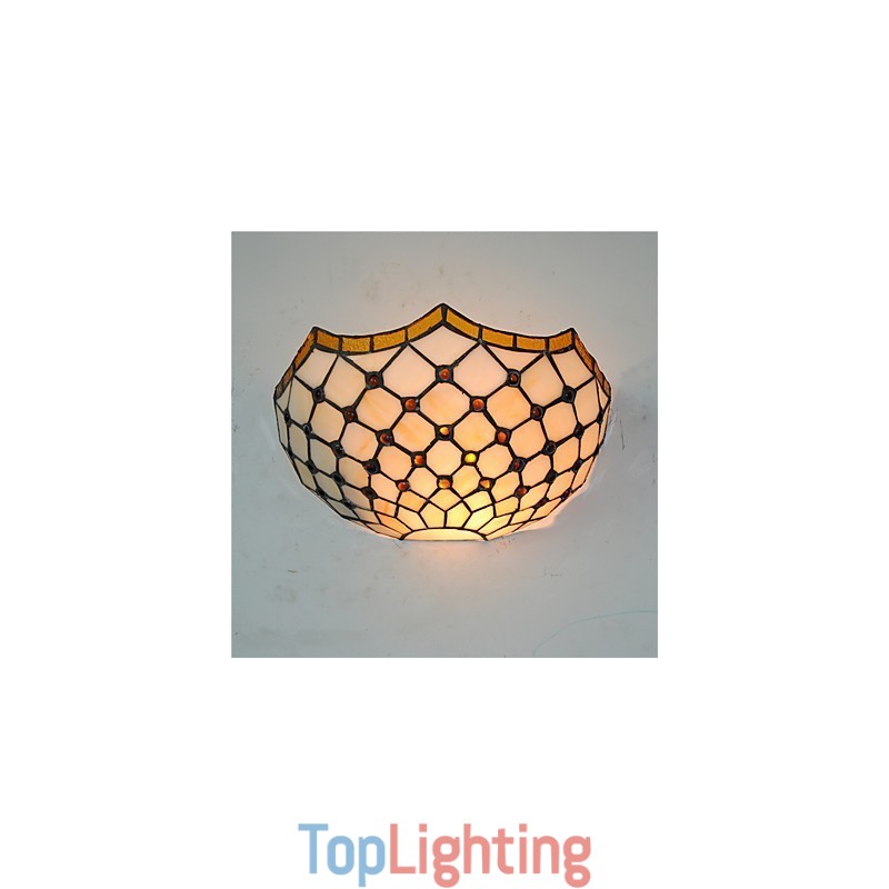 Retro Country Wall Lights Glass Shade Living Room Bedroom Restaurant Cafe Bar Wall Sconces