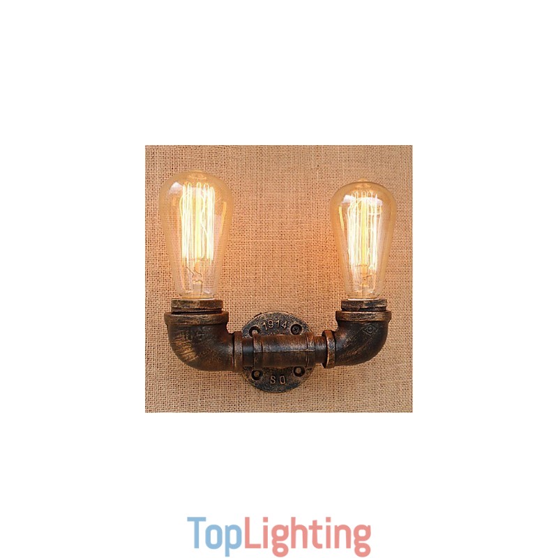 Nostalgia Simple Water Pipe Decorative Small Wall Lamp Wall Light