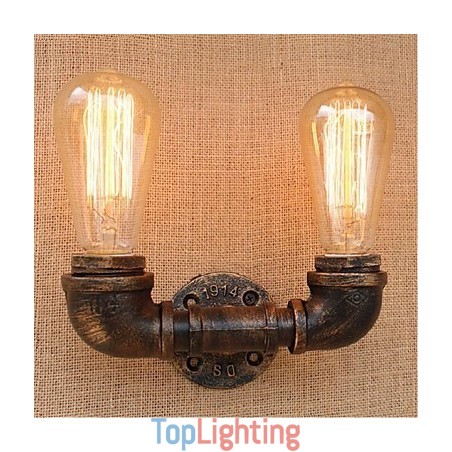 Nostalgia Simple Water Pipe Decorative Small Wall Lamp Wall Light Nostalgia Simple Water Pipe Decorative Small Wall Lamp Wall Light