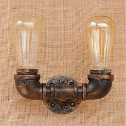 Nostalgia Simple Water Pipe Decorative Small Wall Lamp Wall Light