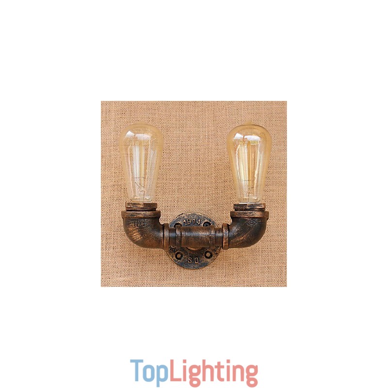 Nostalgia Simple Water Pipe Decorative Small Wall Lamp Wall Light