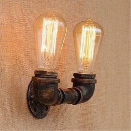 Nostalgia Simple Water Pipe Decorative Small Wall Lamp Wall Light