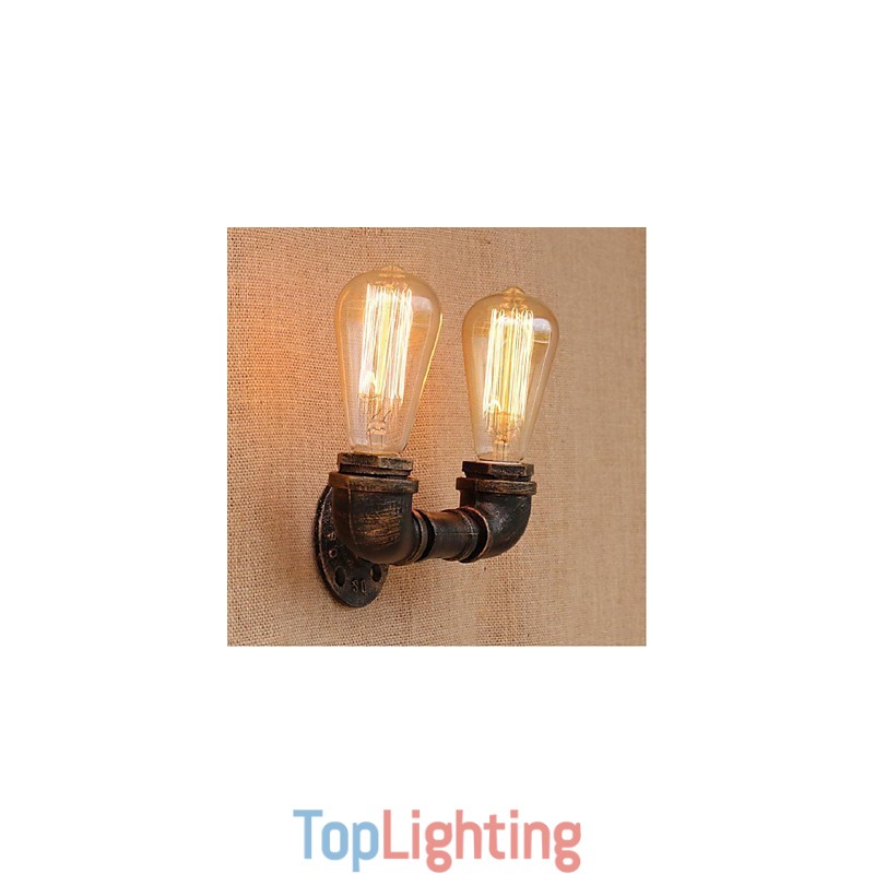 Nostalgia Simple Water Pipe Decorative Small Wall Lamp Wall Light