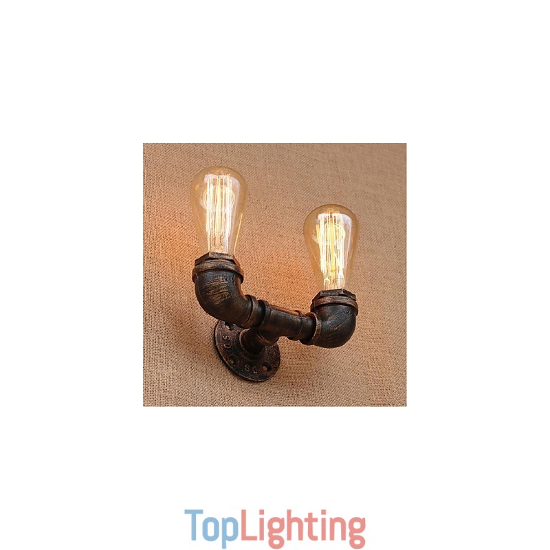 Nostalgia Simple Water Pipe Decorative Small Wall Lamp Wall Light