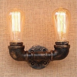 Nostalgia Simple Water Pipe Decorative Small Wall Lamp Wall Light