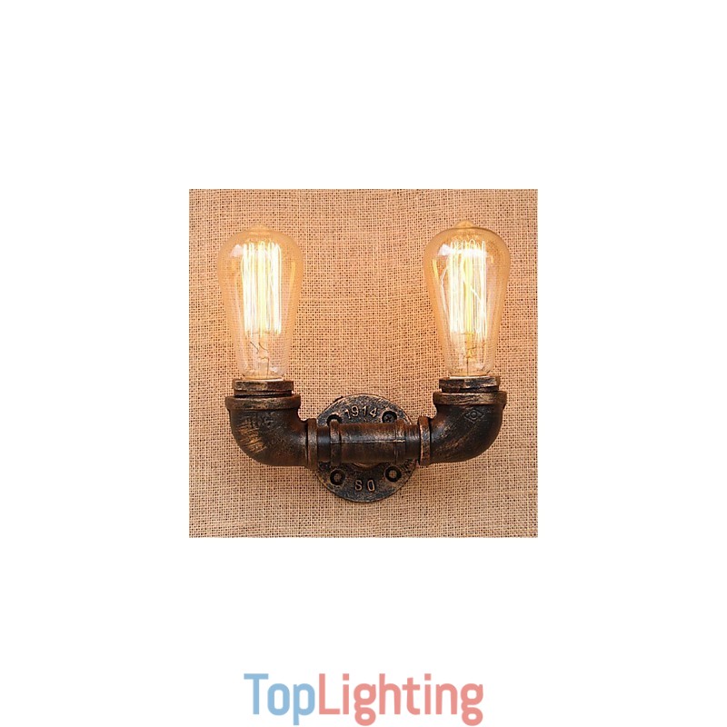 Nostalgia Simple Water Pipe Decorative Small Wall Lamp Wall Light