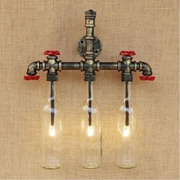 Retro Industrial Wind Switch Water Bottle Wall Lamp Wall Light