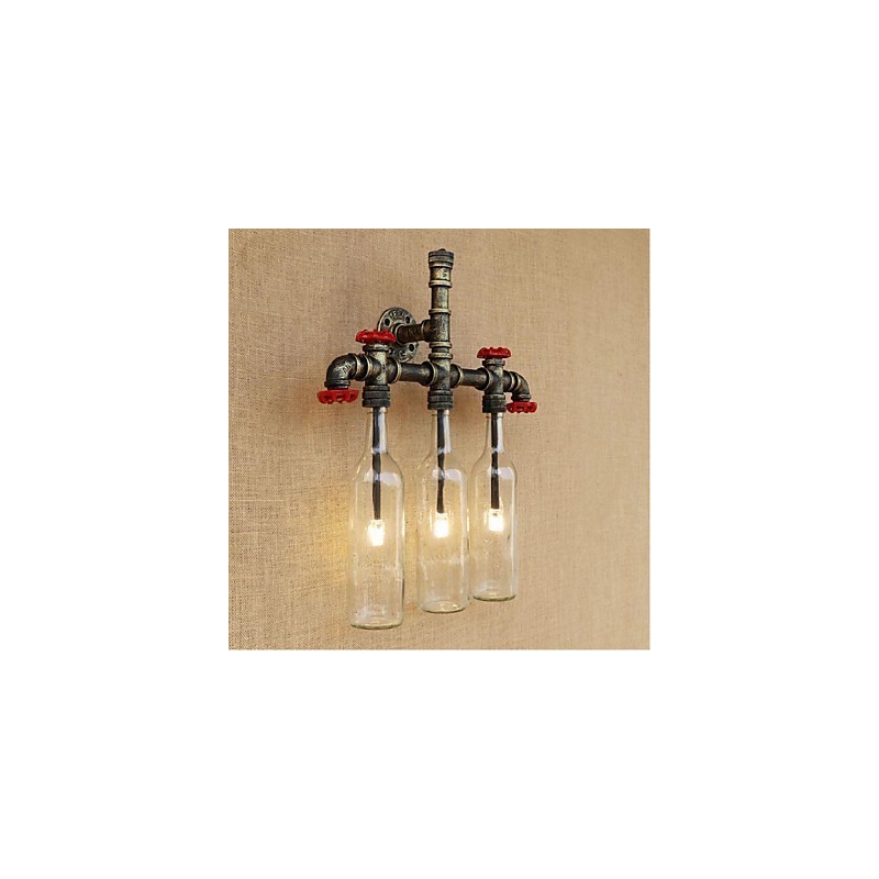 Retro Industrial Wind Switch Water Bottle Wall Lamp Wall Light