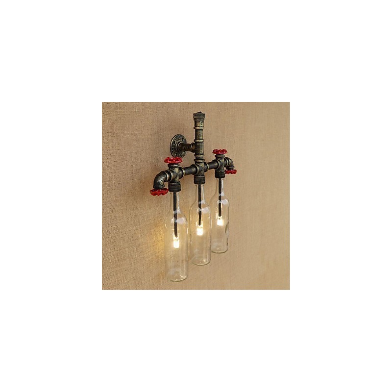 Retro Industrial Wind Switch Water Bottle Wall Lamp Wall Light