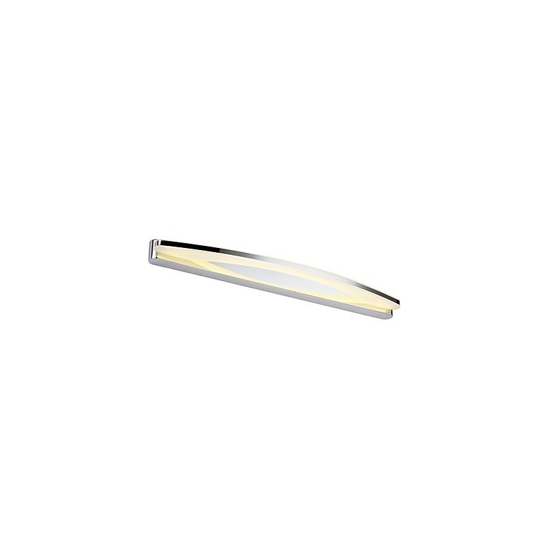 Modern Contemporary Chrome Feature for Ambient Light Bathroom Lighting Wall Light