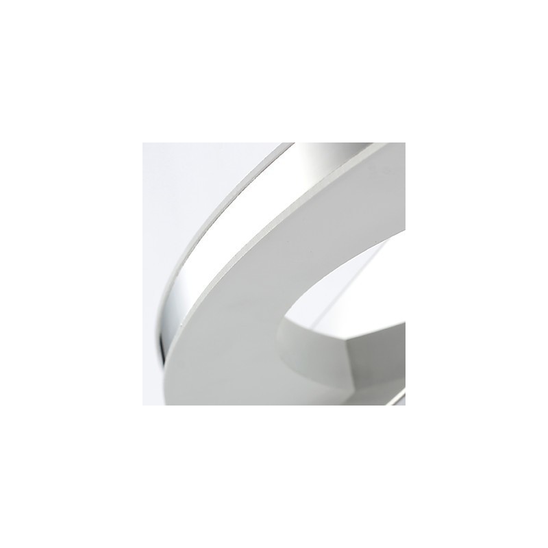 Modern Contemporary Chrome Feature for Ambient Light Bathroom Lighting Wall Light