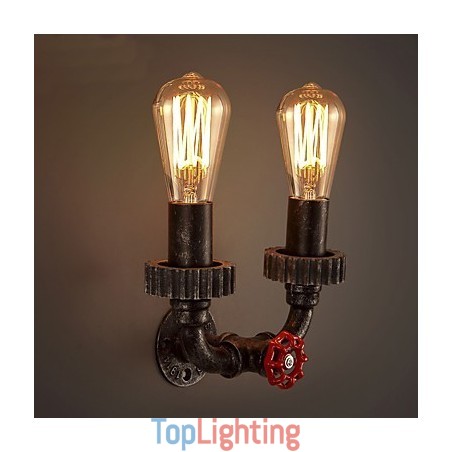 2 Heads Vintage Industrial Metal Wall Lights Restaurant Cafe Bar Decoration lighting 2 Heads Vintage Industrial Metal Wall Lights Restaurant Cafe Bar Decoration lighting