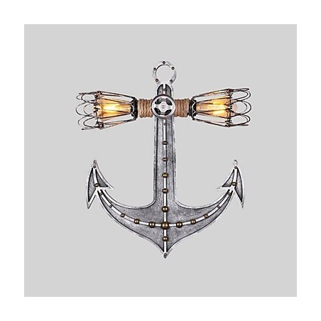 Vintage Industrial Wall Lights Wood Boat Anchor Shape Creative Restaurant Cafe Bar Decoration lighting Vintage Industrial Wall Lights Wood Boat Anchor Shape Creative Restaurant Cafe Bar Decoration lighting